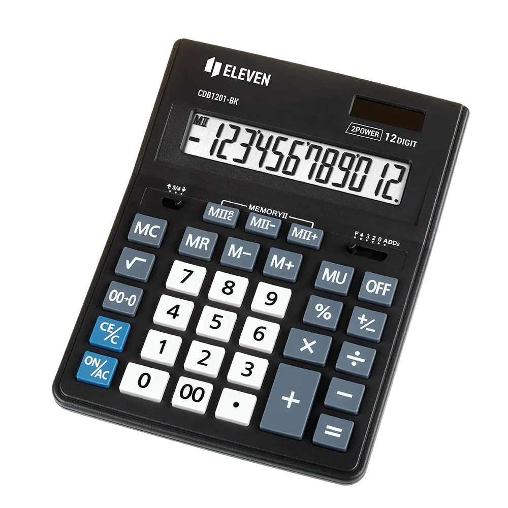 Калкулатор Eleven CDB-1201-BK 12 разряда, черен