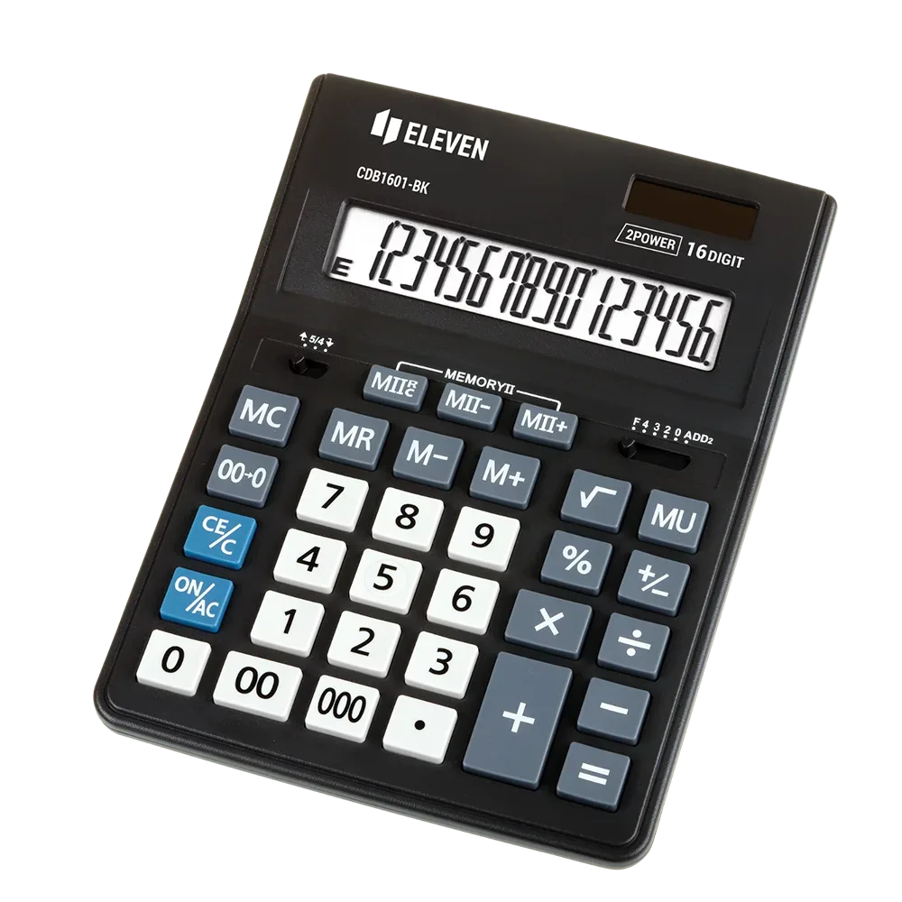 Калкулатор Eleven CDB-1601-BK 16 разряда, черен