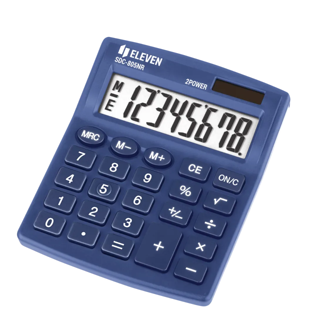 Калкулатор Eleven SDC-805NR-NV 8 разряда, тъмносин