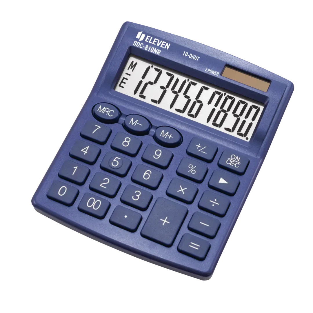 Калкулатор Eleven SDC-810NR-NV 10 разряда, тъмносин