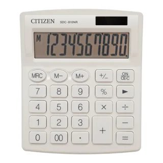 Калкулатор CITIZEN SDC-810WNE, бял