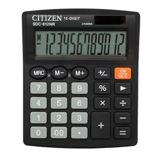 Калкулатор CITIZEN SDC-812N, черен