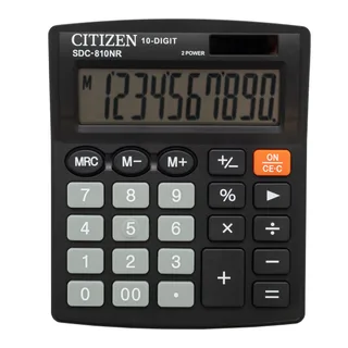 Калкулатор CITIZEN SDC-810N, черен